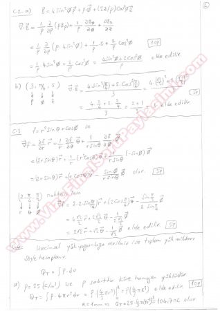 Elektromanyetik-1 Vize Soruları