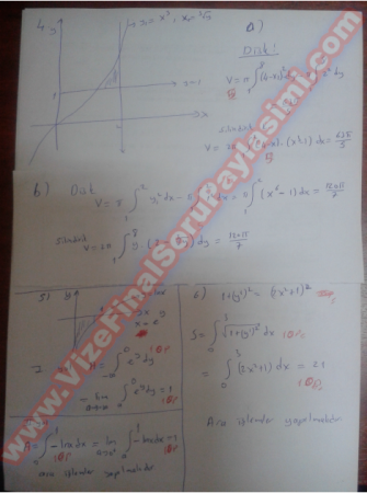 Matematik-2 Final Soruları Ve Cevapları-2014