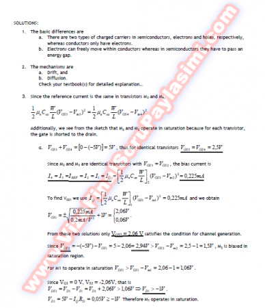 Elektronik Devreleri Final Soruları Ve Cevapları-2006