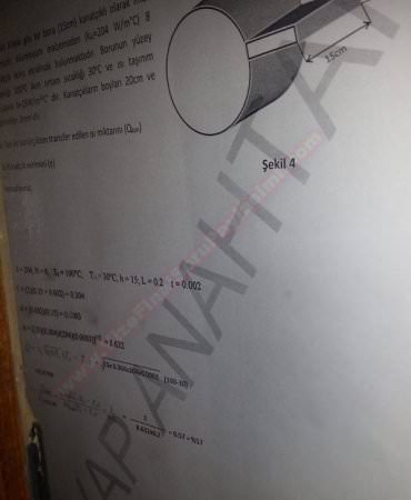 Termodinamik ve Isı Transferi Dersi Vize Soruları