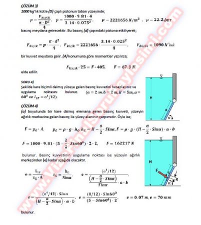 Akışkanlar Mekaniği Vize Soruları Ve Çözümleri-2010