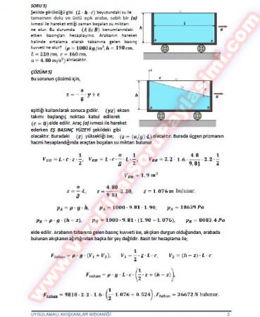 Akışkanlar Mekaniği Vize Soruları Ve Çözümleri-2010