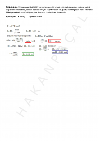 Elektrik Makinaları-2 Vize Soruları Ve Cevapları-2013