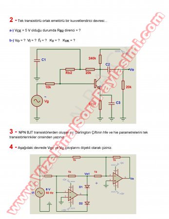 Elektronik-2 Final Soruları-2013