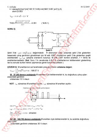 Güç Elektroniği Final Soruları Ve Cevapları-2009