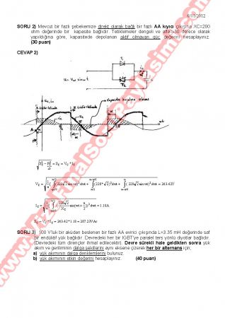 Güç Elektroniği Final Soruları Ve Cevapları-2012