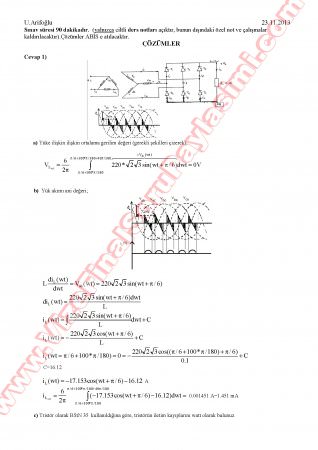 Güç Elektroniği Vize Soruları Ve Cevapları-2013
