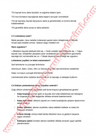 İmal Usulleri Final Soruları Ve Cevapları-2010