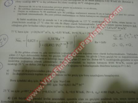 Isı Geçişi Final Soruları-2010