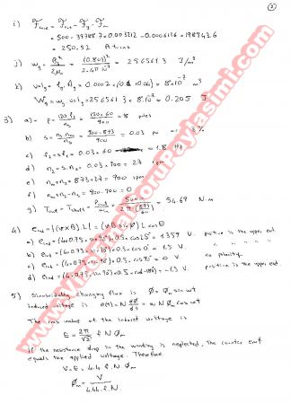 Elektromekanik Enerji Dönüşümü Final Soruları Ve Cevapları-2000