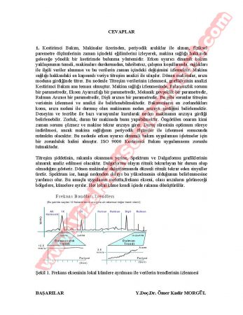 Titreşim Esaslı Bilgisayar Destekli Bakım Dersi Final Soruları Ve Cevapları-2008