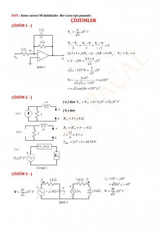 Elektrik Devreleri-2 Final Soruları-Ve-Cevapları-(2004-2005)