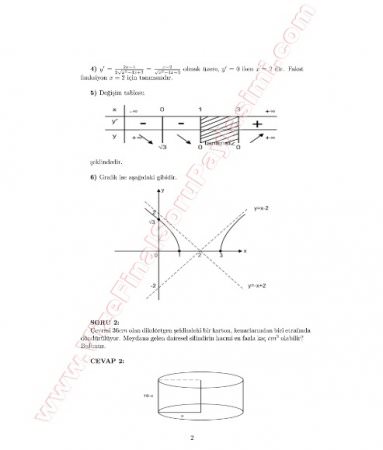 Matematik-1 Final Soruları Ve Cevapları