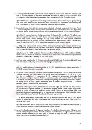 Ceza Hukuku Özel Hükümler Dersi Final Soruları