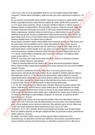 İcra Ve İflas Hukuku Final Soruları Ve Cevapları-2012