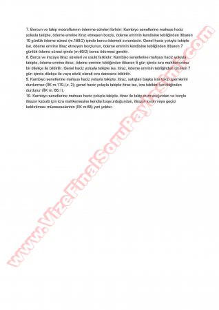 İcra Ve İflas Hukuku Final Soruları Ve Cevapları-2012