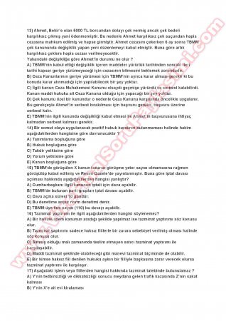 Hukukun Temel Kavramları Final Soruları-2012