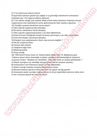 Hukukun Temel Kavramları Final Soruları-2012