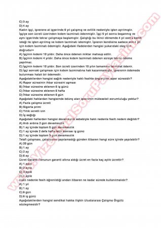 İş Hukuku Final Soruları-2013