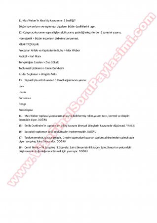 Siyaset Bilimi Vize Soruları