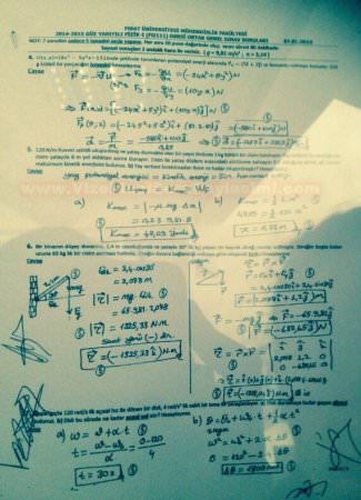 Fizik-1 Final Soruları ve Çözümleri - 2015