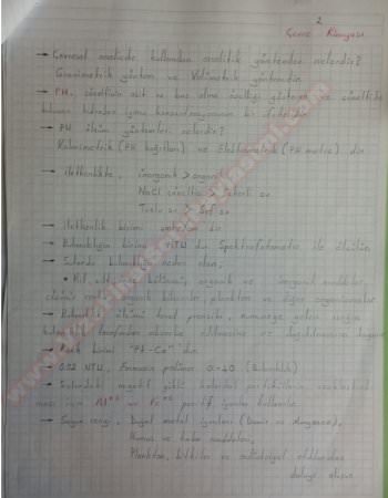 Çevre Kimyası -1 Vize ve Final Soruları Karışık