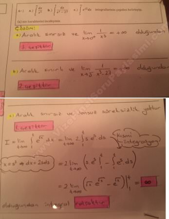 Analiz-3 Final Soruları ve Cevapları - 2015