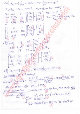 Devre Analizi-2 Vize Soruları Ve Cevapları-2011
