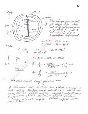 Elektromekanik Enerji Dönüşümleri Ders Notları