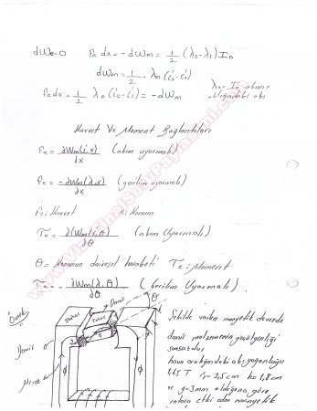 Elektromekanik Enerji Dönüşümleri Ders Notları