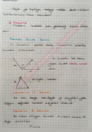 Statik Dersi Ders Notları