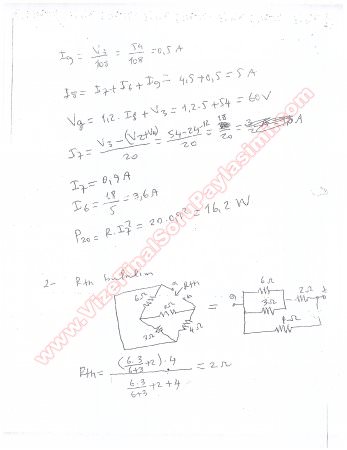 EEM Temelleri -1 Bütünleme Soruları