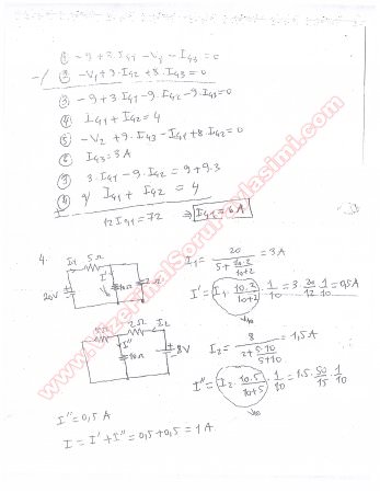 EEM Temelleri -1 Bütünleme Soruları