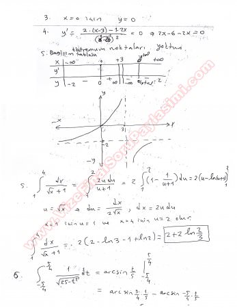 Matematik -2  Final Soruları