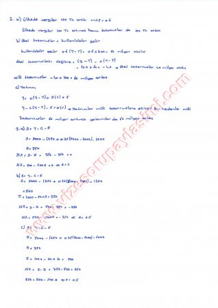 Makro İktisat Vize Soruları Ve Cevapları