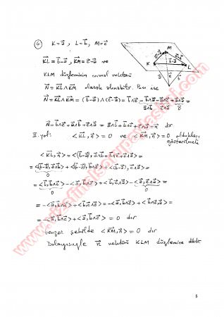 Analitik Geometri-2 Bütünleme Soruları Ve Cevapları-2013