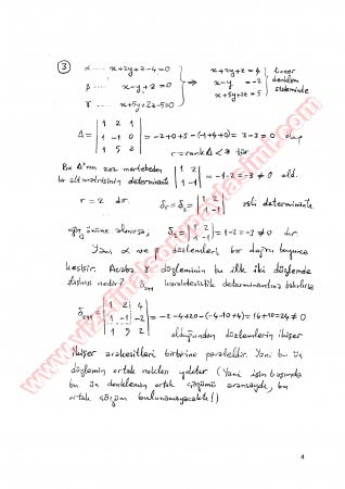 Analitik Geometri-2 Bütünleme Soruları Ve Cevapları-2013