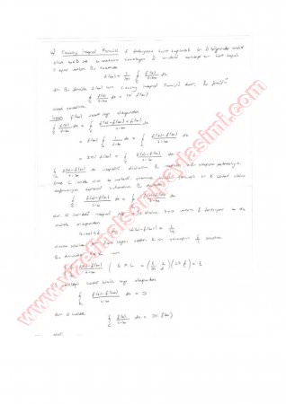 Kompleks Analiz-2 Vize Soruları Ve Cevapları-2014
