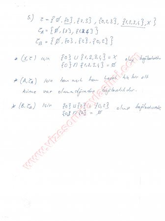 Topoloji-2 Vize Soruları Ve Cevapları-2014
