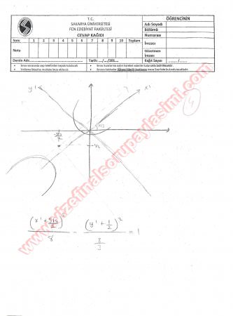 Analitik Geometri-2 Vize Soruları Ve Cevapları-2014