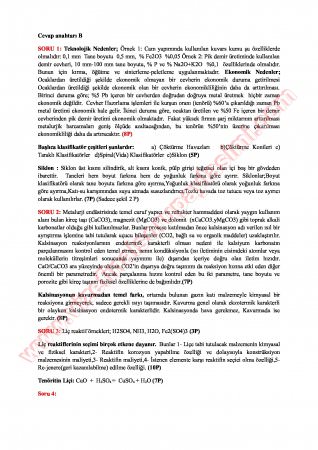 Ekstraktif Metalurji Prensibleri Vize Soruları Ve Cevapları-2013