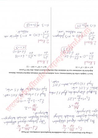 İktisadi Matematik Vize Soruları Ve Cevapları-2013