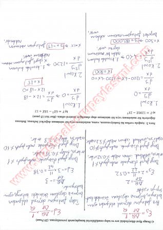 İktisadi Matematik Vize Soruları Ve Cevapları-2013