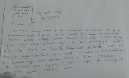 Termodinamik -2 Vize Soruları ve Cevapları