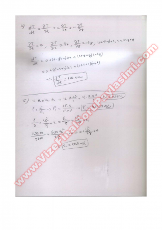 Akışkanlar Mekaniği Vize Soruları - 2005