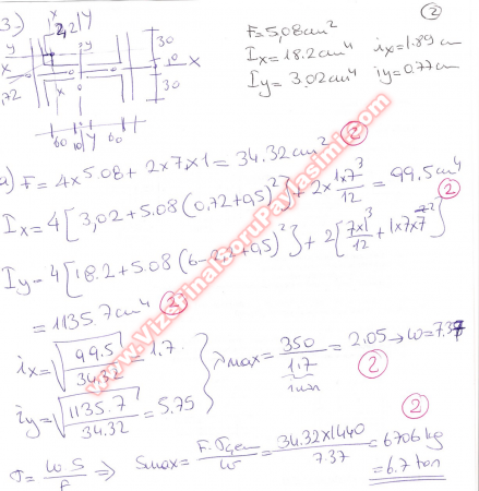 Çelik Yapılar Final Soruları - 2004