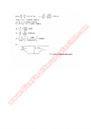 Hidrolik Final Soruları - 2005