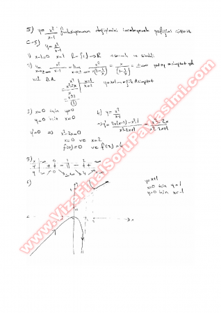 Matematik -1  Final Soruları