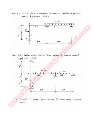 Yapı Statiği Final Soruları -2005