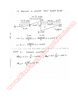 Yapı Statiği Final Soruları -2005